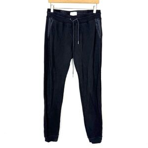 Fiorla Black Cotton Jogger Pants